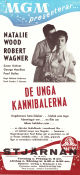De unga kannibalerna 1960 poster Robert Wagner Natalie Wood Susan Kohner Vincente Minnelli