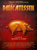 Delicatessen 1991 movie poster Dominique Jeunet Caro Jean-Pierre Jeunet