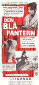 Den blå pantern 1965 poster Marie Laforet Francisco Rabal Serge Reggiani Claude Chabrol Agenter