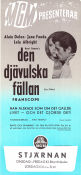 Les félins 1964 movie poster Alain Delon Jane Fonda Lola Albright René Clément Smoking