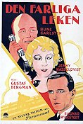 Den farliga leken 1931 movie poster Jenny Hasselqvist Rune Carlsten