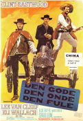 The Good the Bad and the Ugly 1966 movie poster Clint Eastwood Lee Van Cleef Eli Wallach Sergio Leone