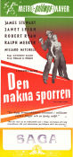 Den nakna sporren 1953 poster James Stewart Janet Leigh Robert Ryan Anthony Mann