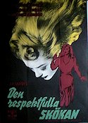 La Putain respectueuse 1952 movie poster Barbara Laage Writer: Jean Paul Sartre