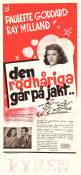 The Crystal Ball 1943 movie poster Ray Milland Paulette Goddard Gladys George Elliott Nugent