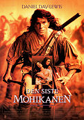The Last of the Mohicans 1992 movie poster Daniel Day-Lewis Madeleine Stowe Russell Means Michael Mann