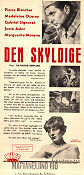 Le coupable 1937 movie poster Pierre Blanchar Madeleine Ozeray Raymond Bernard