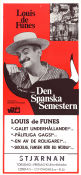 Den spanska semestern 1958 poster Louis de Funes Raymond Bussieres Annette Poivre André Hunebelle