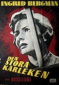 Europa -51 1954 movie poster Ingrid Bergman Roberto Rossellini