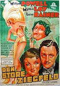 The Great Ziegfeld 1936 poster William Powell