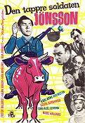 Den tappre soldaten Jönsson 1956 movie poster Karl-Arne Holmsten Nils Hallberg Carl-Axel Elfving Gösta Bernhard Håkan Bergström