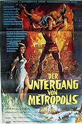 Der Untergang von Metropolis 1965 movie poster Gordon Mitchell Umberto Scarpelli Sword and sandal