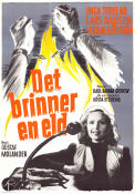 There Burns a Fire 1943 movie poster Inga Tidblad Lars Hanson Victor Sjöström Gustaf Molander