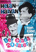 Det glada 20-talet 1965 movie poster Laurel and Hardy Helan och Halvan