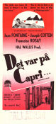 Det var på Capri 1950 poster Joan Fontaine Joseph Cotten Francoise Rosay William Dieterle Romantik