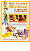 The Twelve Chairs 1970 movie poster Ron Moody Frank Langella Mel Brooks