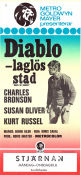 Diablo laglös stad 1971 poster Charles Bronson Susan Oliver Kurt Russell Boris Sagal
