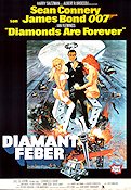 Diamonds Are Forever 1971 poster Sean Connery Guy Hamilton