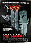 Die Hard 1988 movie poster Bruce Willis Alan Rickman Bonnie Bedelia John McTiernan