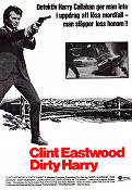 Dirty Harry 1971 movie poster Clint Eastwood Andrew Robinson Harry Guardino Don Siegel Guns weapons Police and thieves