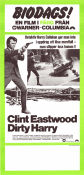 Dirty Harry 1971 movie poster Clint Eastwood Andrew Robinson Harry Guardino Don Siegel Guns weapons Police and thieves