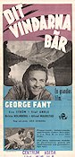 Dit vindarna bär 1948 movie poster George Fant Eva Ström Elof Ahrle Åke Ohberg Mountains