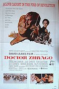 Doctor Zhivago 1965 movie poster Omar Sharif Julie Christie Rod Steiger Alec Guinness Geraldine Chaplin David Lean Writer: Boris Pasternak