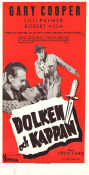 Dolken och kappan 1946 poster Gary Cooper Lilli Palmer Robert Alda Fritz Lang