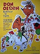 Don Olsen kommer till byen 1965 movie poster Dirch Passer Denmark