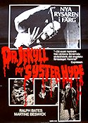 Dr Jekyll and Sister Hyde 1971 movie poster Ralph Bates Martine Beswick Gerald Sim Roy Ward Baker