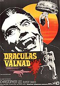 Dracula Has Risen From the Grave 1969 movie poster Christopher Lee Poster artwork: Anders Gullberg