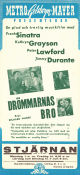 Drömmarnas bro 1947 poster Frank Sinatra Jimmy Durante Peter Lawford Kathryn Grayson Richard Whorf Musikaler