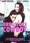 Drugstore Cowboy 1989 movie poster Matt Dillon Kelly Lynch