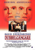 Dead Ringers 1988 movie poster Jeremy Irons Genevieve Bujold David Cronenberg Country: Canada