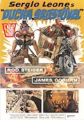 Giu la testa 1971 movie poster Rod Steiger James Coburn Romolo Valli Sergio Leone Motorcycles