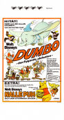 Dumbo 1941 movie poster Nalle Puh Sterling Holloway Samuel Armstrong