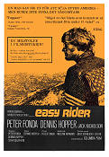 Easy Rider 1969 movie poster Peter Fonda Jack Nicholson Dennis Hopper Motorcycles Cult movies