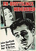 Castle on the Hudson 1940 movie poster John Garfield Ann Sheridan