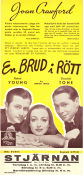 The Bride Wore Red 1937 movie poster Joan Crawford Robert Young Franchot Tone Dorothy Arzner