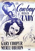 The Cowboy and the Lady 1938 movie poster Gary Cooper Merle Oberon