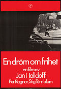 En dröm om frihet 1969 movie poster Per Ragnar Stig Törnblom Ann Norstedt Jan Halldoff Cars and racing Police and thieves