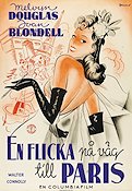 En flicka på väg till Paris 1939 poster Joan Blondell Melvyn Douglas Walter Connolly Alexander Hall