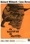 Death of a Gunfighter 1969 movie poster Richard Widmark Lena Horne John Saxon Don Siegel