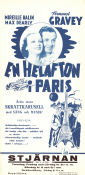 En helafton i Paris 1934 poster Fernand Gravey Max Dearly Charles Dechamps Richard Pottier