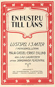 En hustru till låns 1920 movie poster Maja Cassel Ernst Eklund Lau Lauritzen