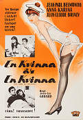 une femme est une femme 1961 poster Anna Karina Jean-Luc Godard