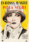 A Woman of the World 1925 poster Pola Negri Malcolm St Clair