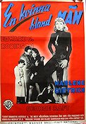 Manpower 1942 movie poster Marlene Dietrich Edward G Robinson George Raft