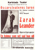 En kvinna som vet vad hon vill operett 1935 poster Zarah Leander Hjalmar Lundholm Find more: Karlstads teater