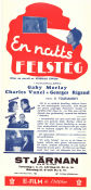 En natts felsteg 1936 poster Gaby Morlay Charles Vanel Jane Lamy Viktor Tourjansky